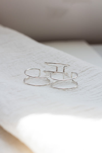 Double Open Front Adjustable Ring, R30