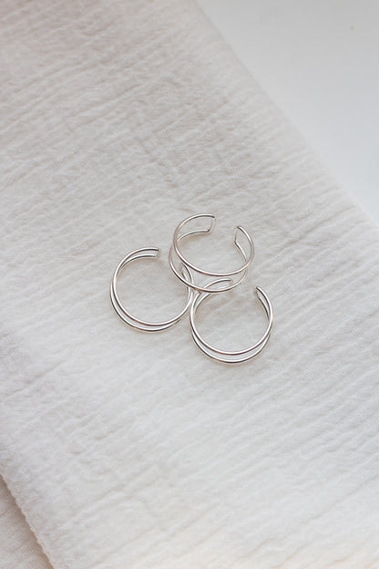 Double Open Front Adjustable Ring, R30