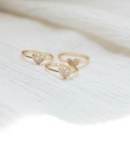 Pave Heart Ring, R46