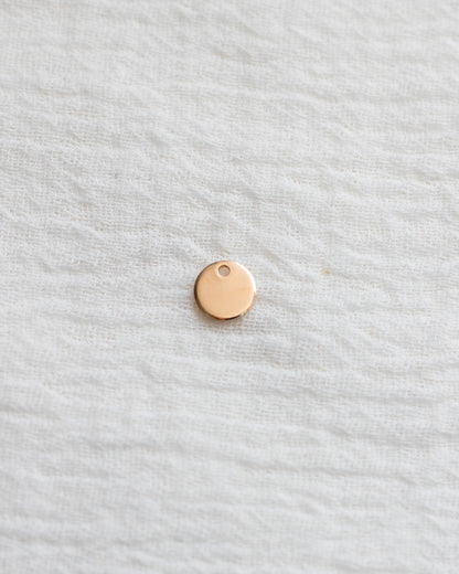 6.3mm Circle Disc Blank with One Hole, BWHCH1