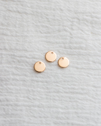 6.3mm Circle Disc Blank with One Hole, BWHCH1