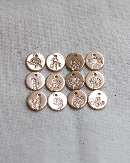 9.5mm Birth Flower Charm, CH16