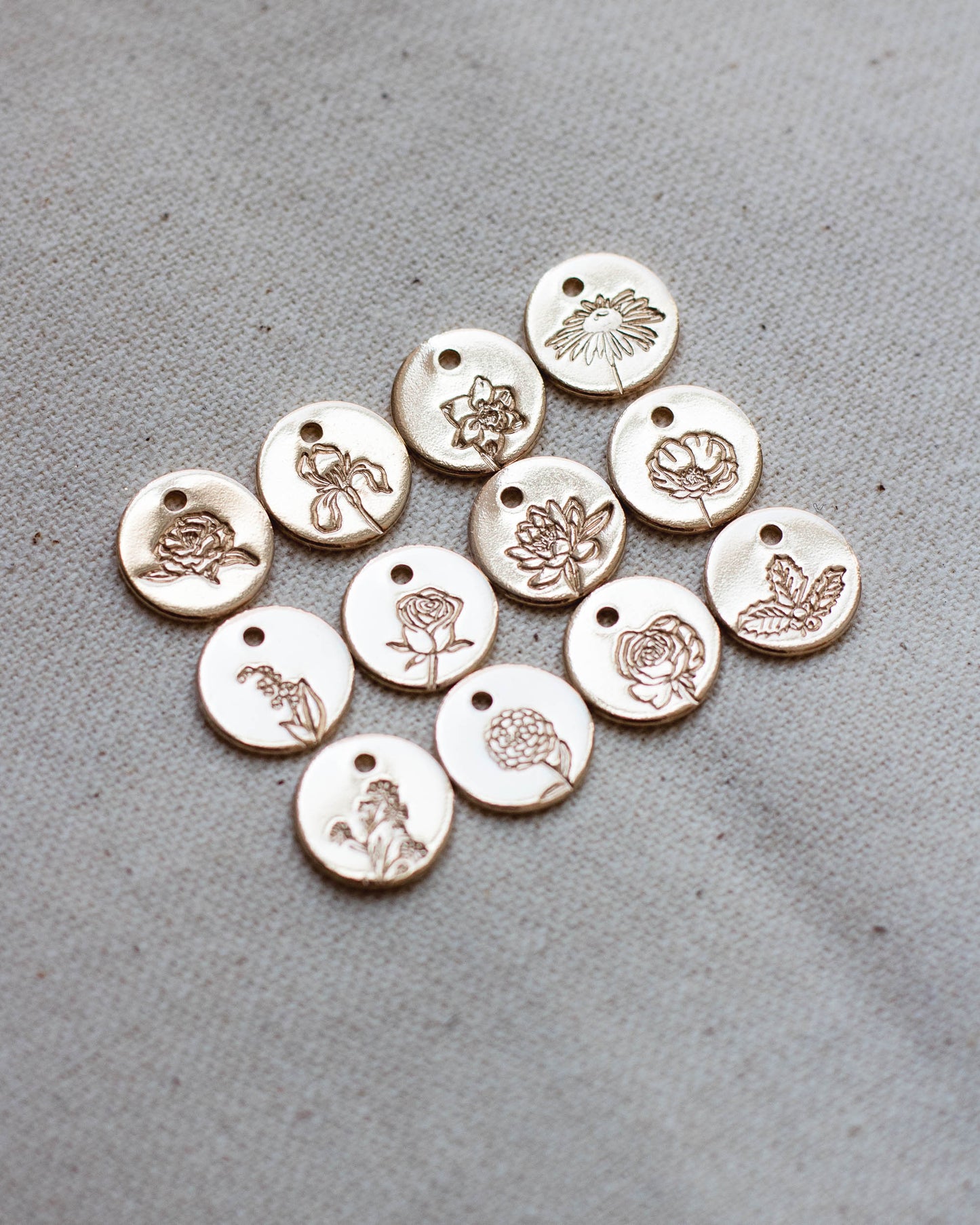 9.5mm Birth Flower Charm, CH16