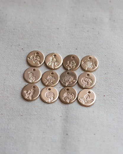 9.5mm Birth Flower Charm, CH16