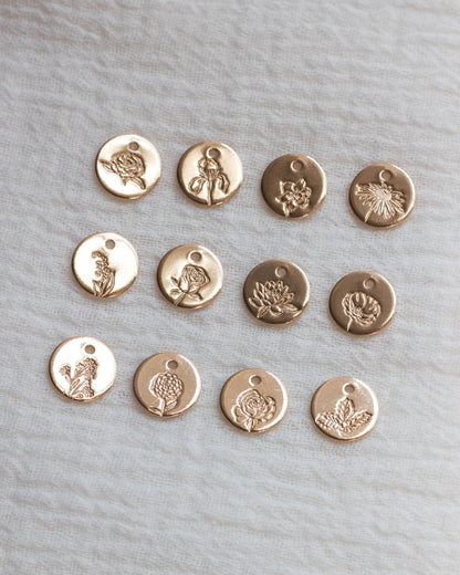 9.5mm Birth Flower Charm, CH16