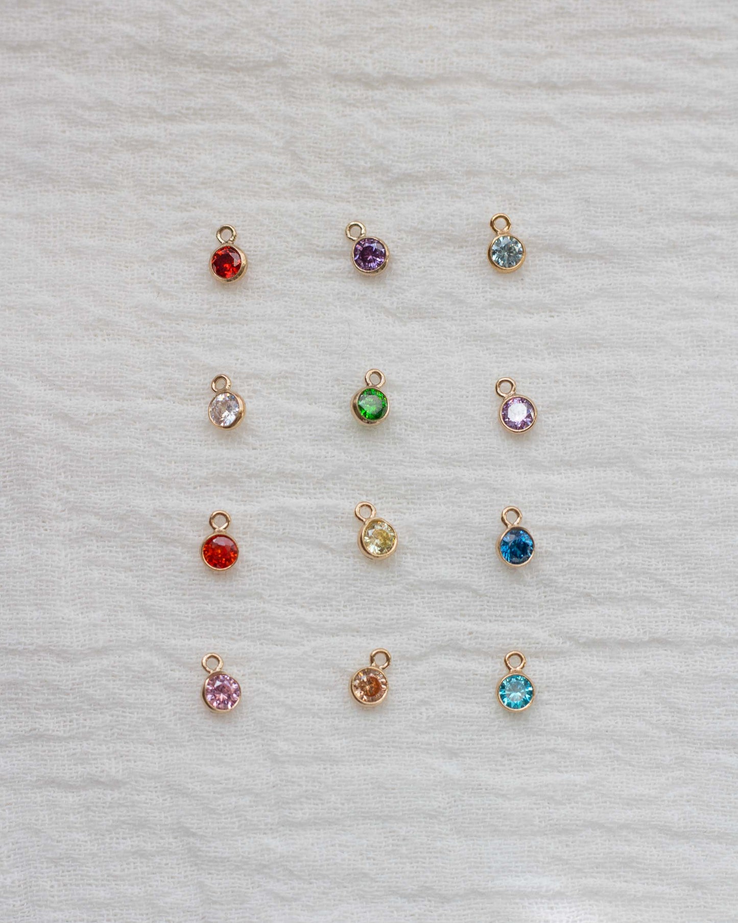 3mm Birthstone Charm, CH29
