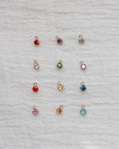 3mm Birthstone Charm, CH29