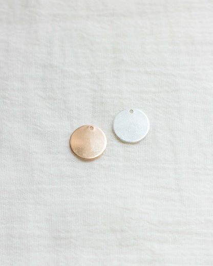 12.7mm Circle Disc Blank with One Hole, BWHCH3