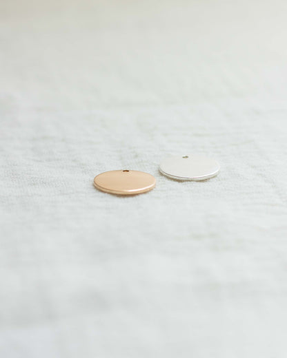 12.7mm Circle Disc Blank with One Hole, BWHCH3
