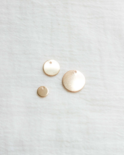 12.7mm Circle Disc Blank with One Hole, BWHCH3