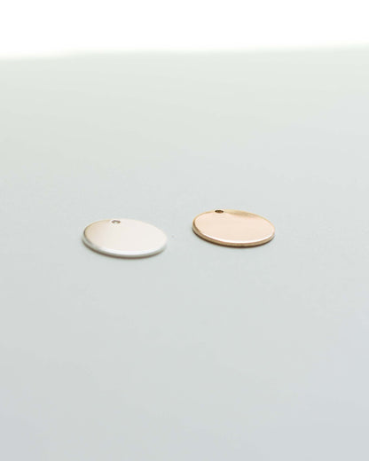 12.7mm Circle Disc Blank with One Hole, BWHCH3