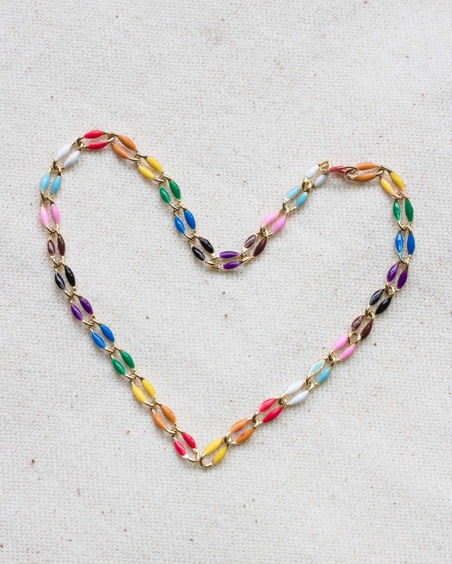 Rainbow Enamel Chain, GP106