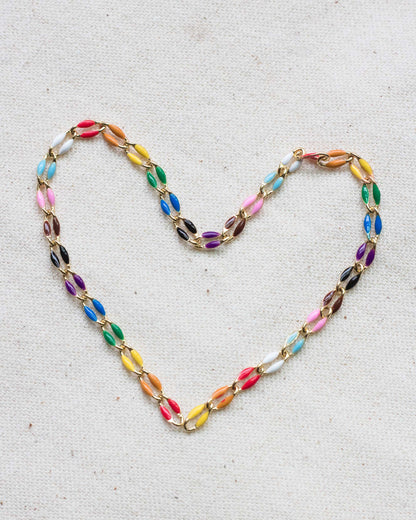 Rainbow Enamel Chain, GP106