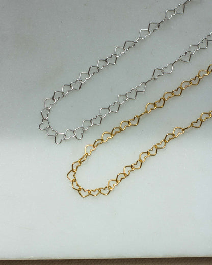 2.8mm Heart Chain, G36