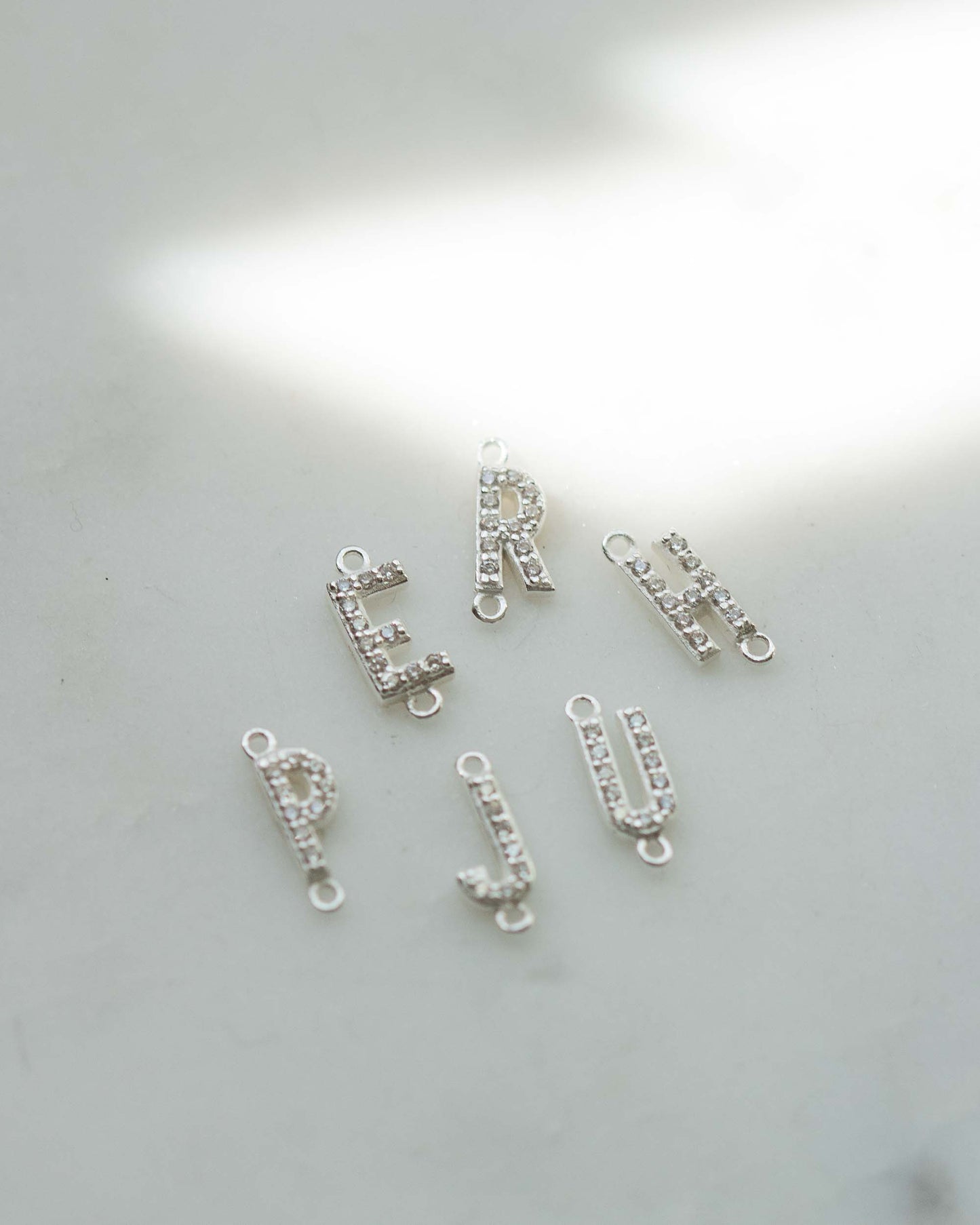Pave CZ Initial Connector, CN49
