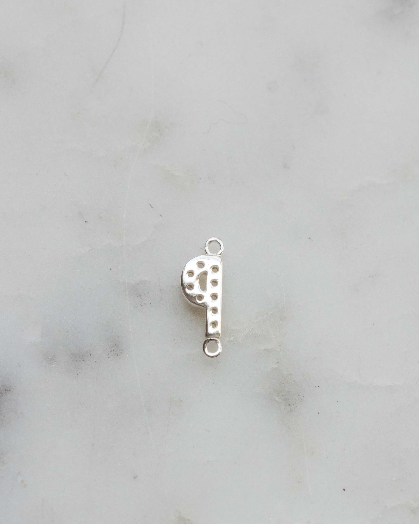 Pave CZ Initial Connector, CN49