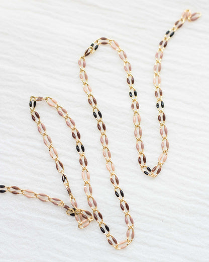 Neutrals Multi Color Enamel Chain, GP104