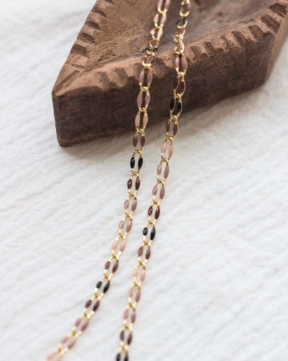 Neutrals Multi Color Enamel Chain, GP104
