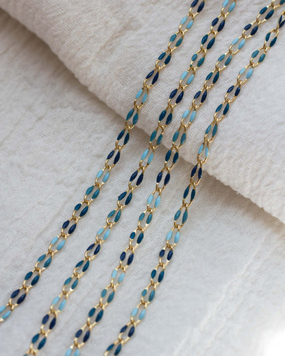 Ocean Multi Color Enamel Chain, GP115