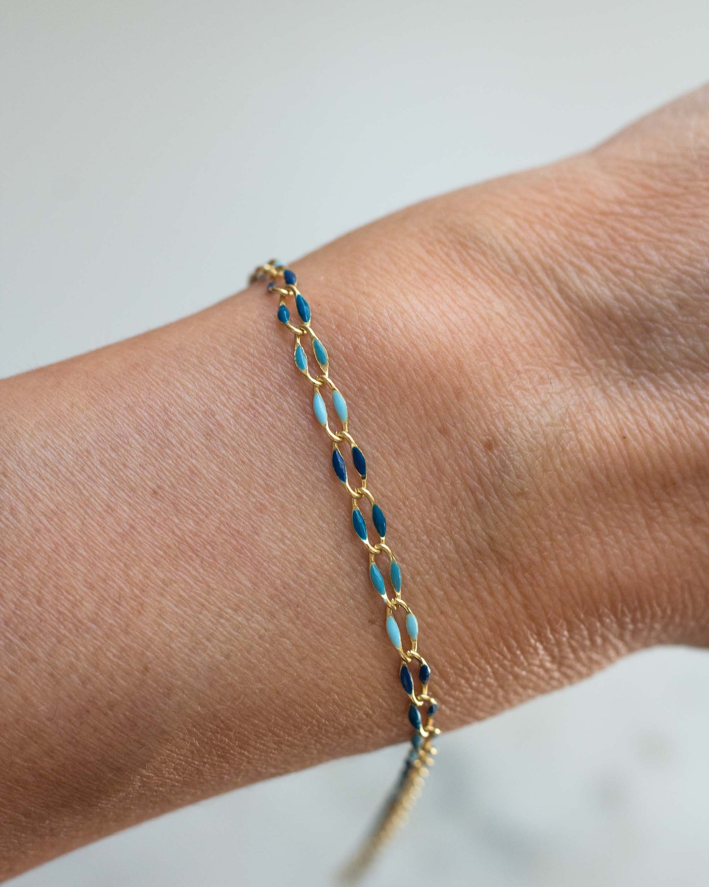 Ocean Multi Color Enamel Chain, GP115