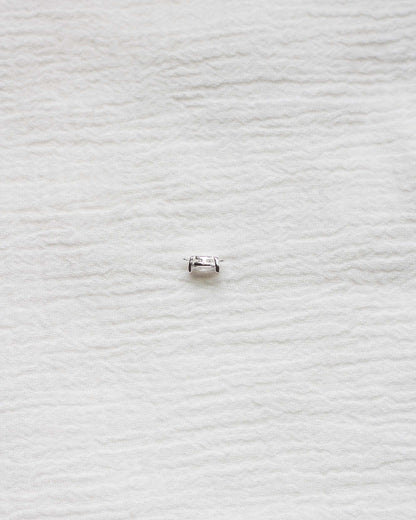 Oval Solitaire CZ Connector, CN79