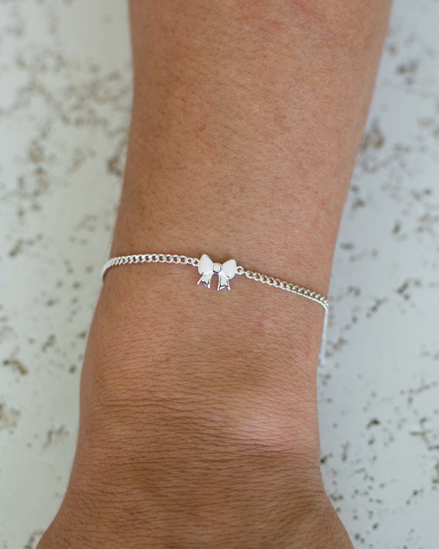 Blush Pink Enamel Bow Connector, CN82