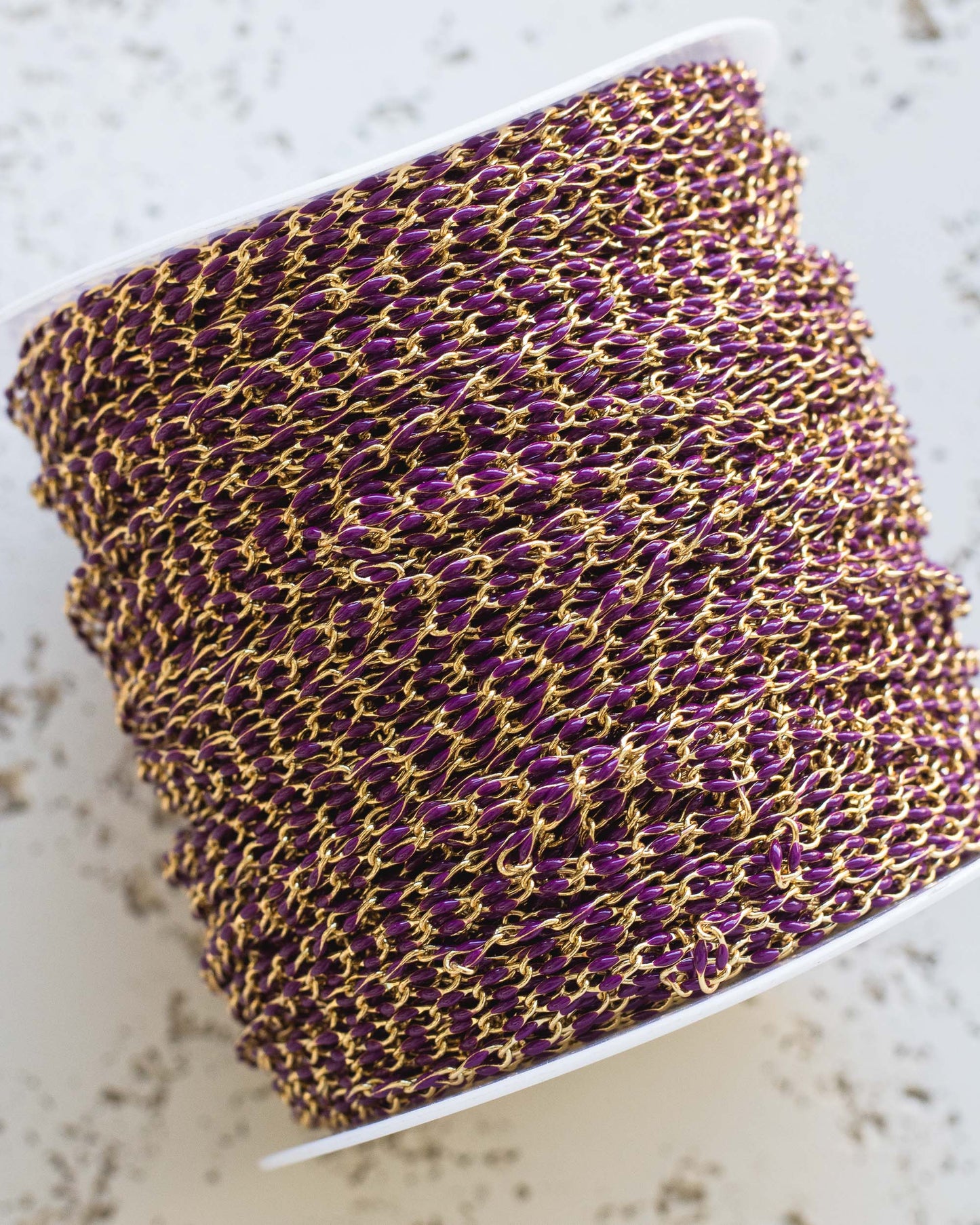 Dark Purple Enamel Chain, GP124