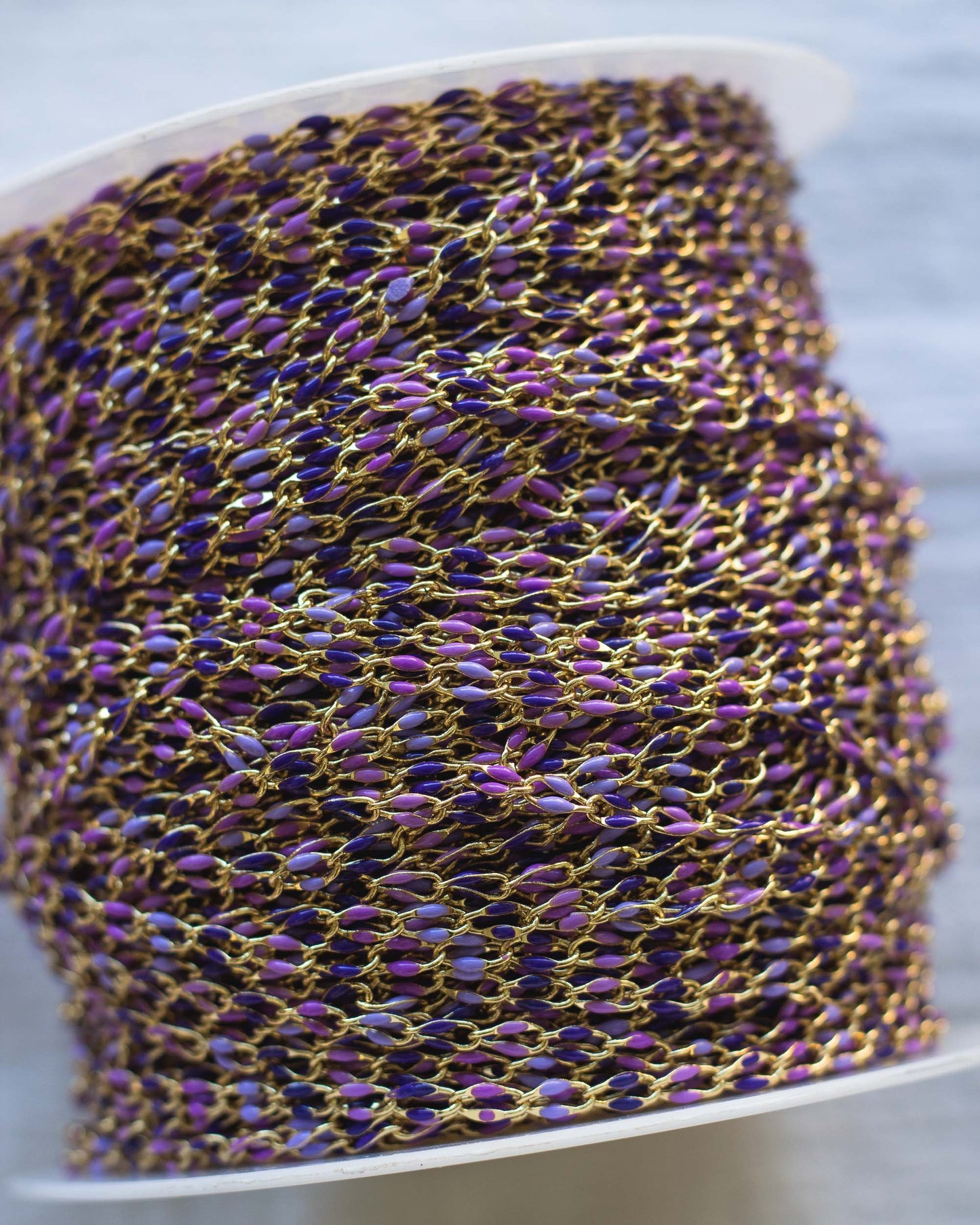 Lavender Haze Enamel Chain, GP122