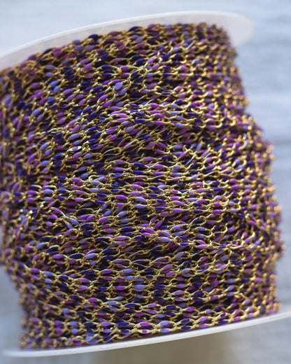 Lavender Haze Enamel Chain, GP122