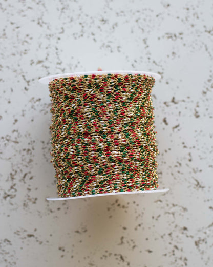 Red, Green, and White Enamel Chain, GP134
