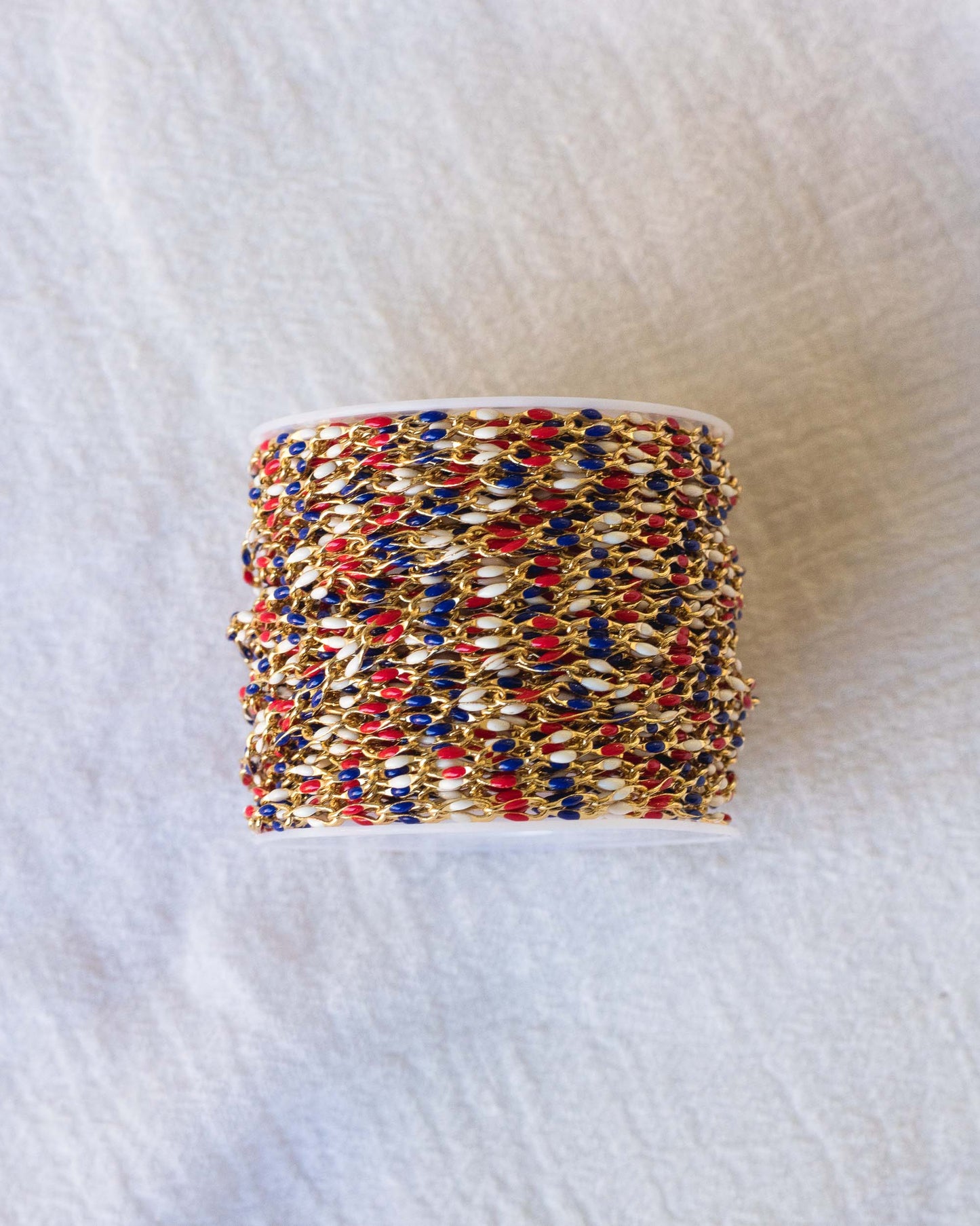 Red, White, and Blue Enamel Chain, GP132