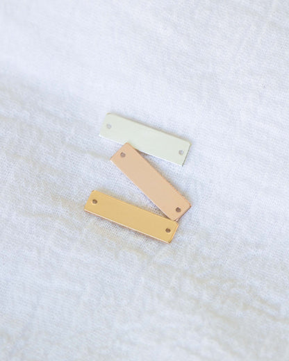 19x5mm Bracelet Blank with Two Holes, CN91