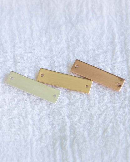 19x5mm Bracelet Blank with Two Holes, CN91