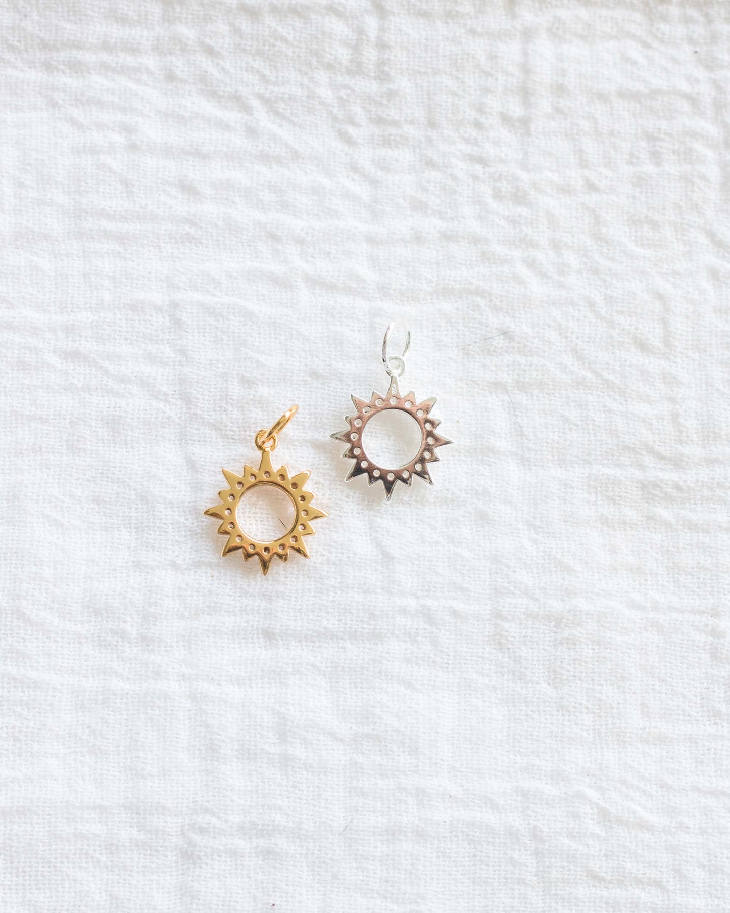 Pave Sun Ray Charm, CH76