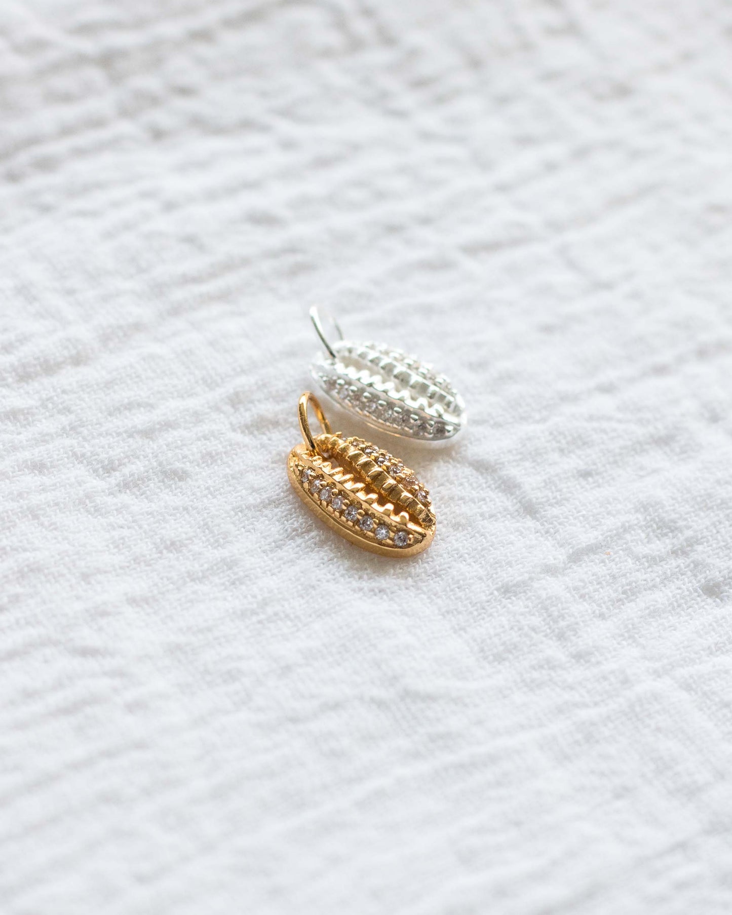 Pave Cowrie Shell Charm, CH81