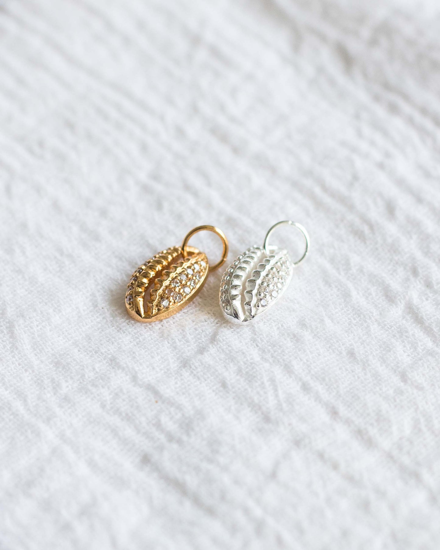 Pave Cowrie Shell Charm, CH81