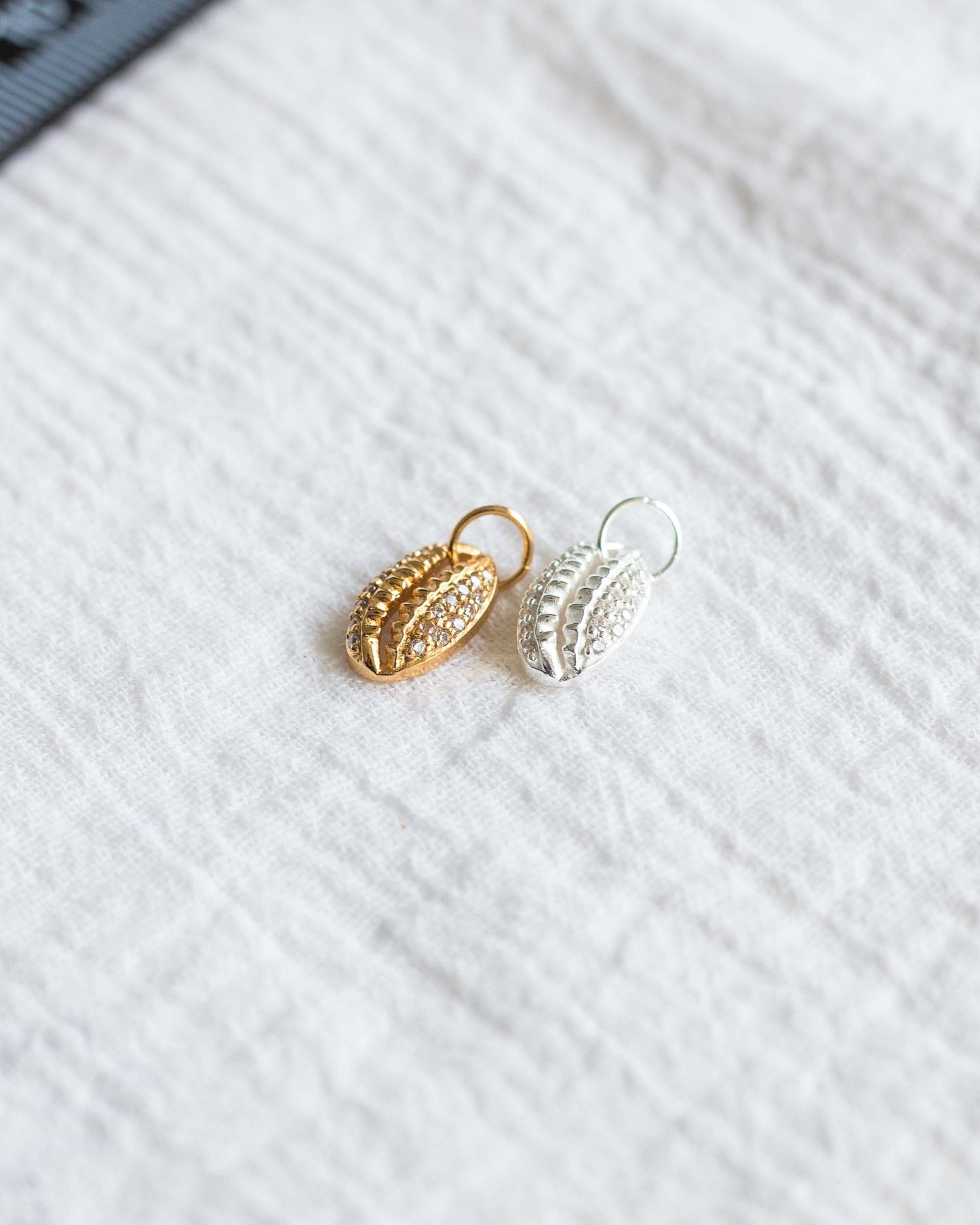 Pave Cowrie Shell Charm, CH81
