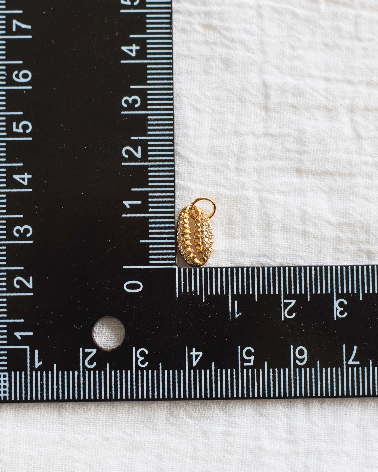 Pave Cowrie Shell Charm, CH81