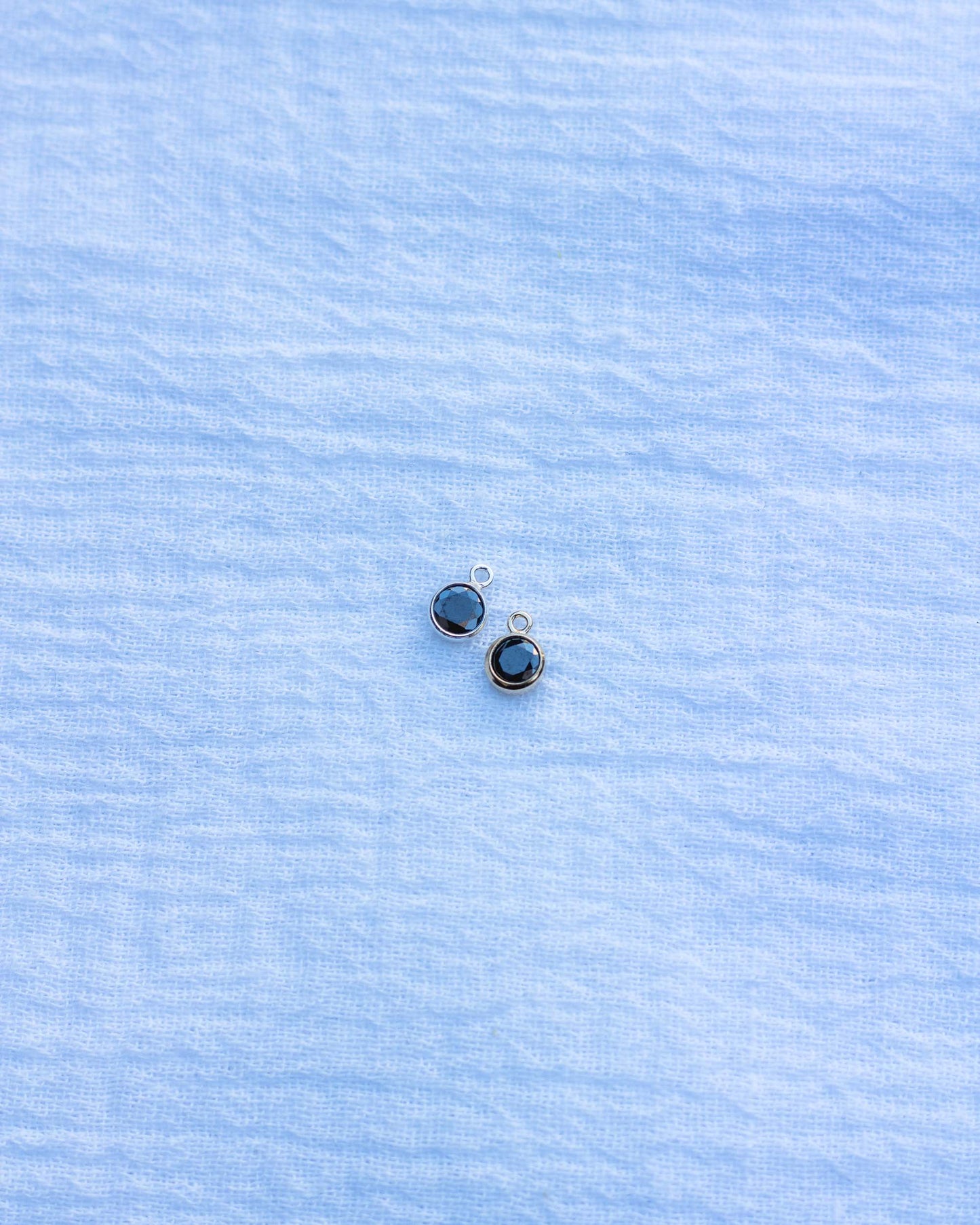 4mm Black CZ Charm, CH79