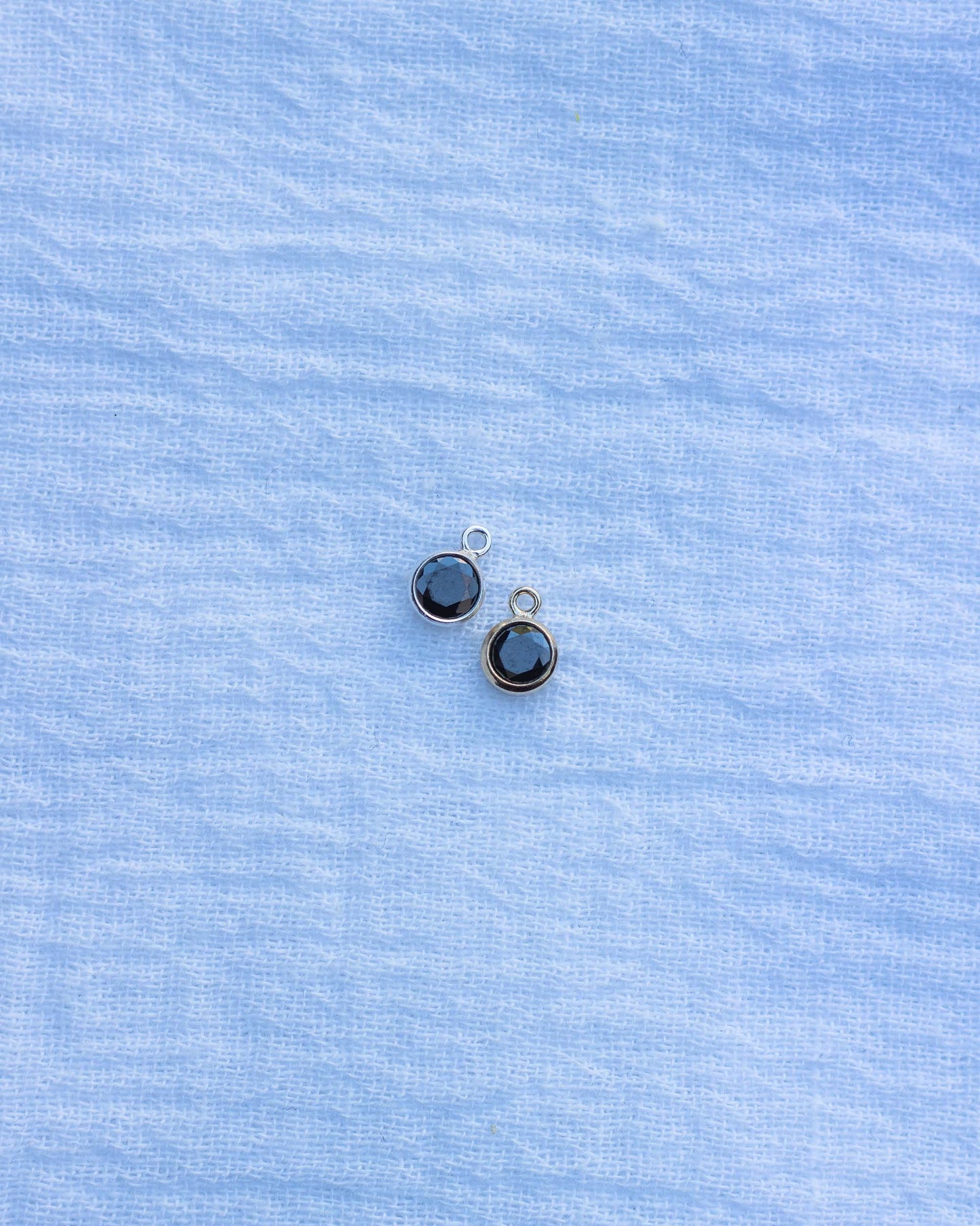 4mm Black CZ Charm, CH79