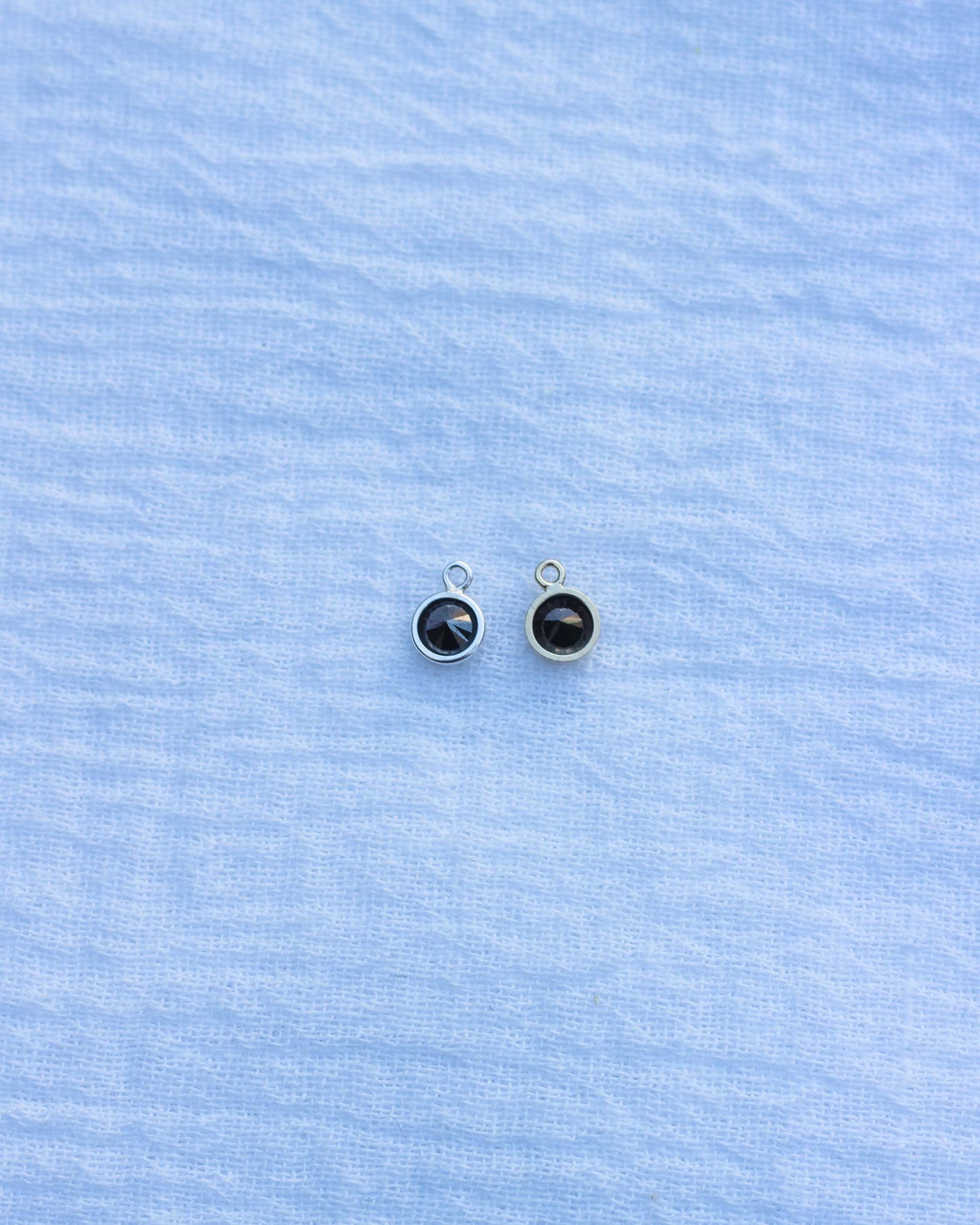 4mm Black CZ Charm, CH79