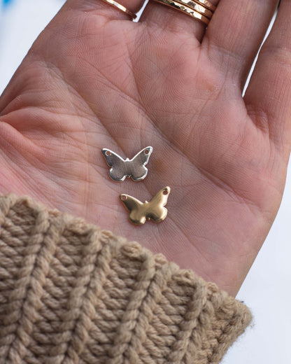 Butterfly Necklace Connector Blank, CH78