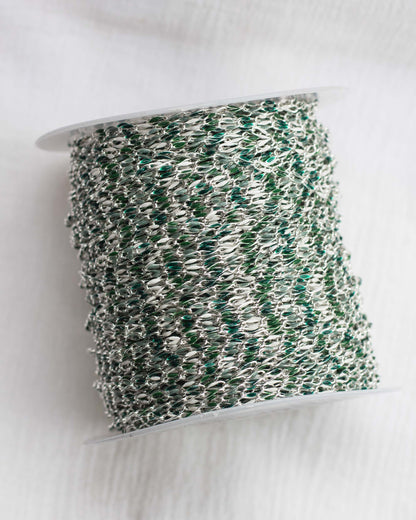 Green Multi Color Enamel Chain, SP103
