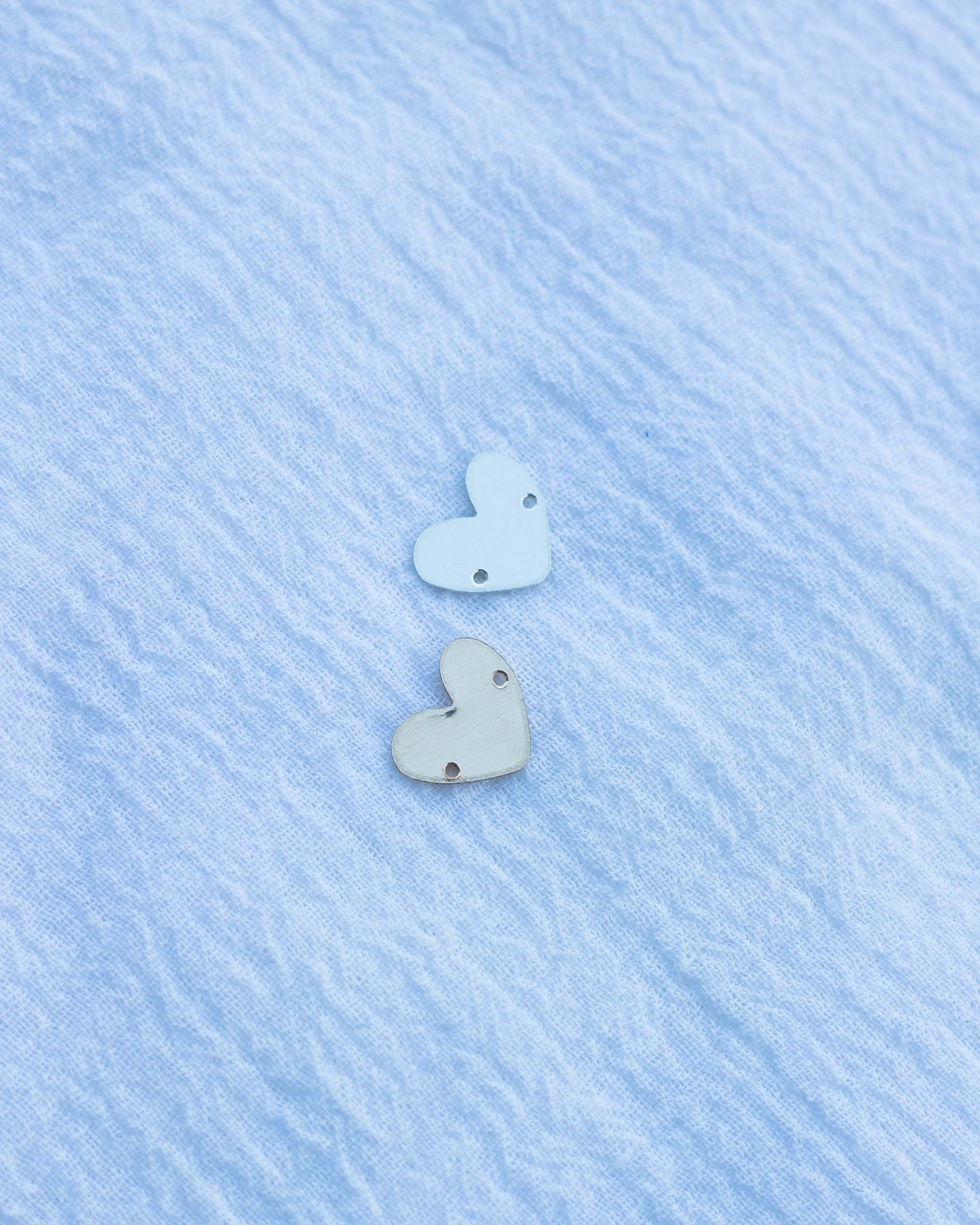 11x13mm Heart Blank with Two Middle Holes, B29