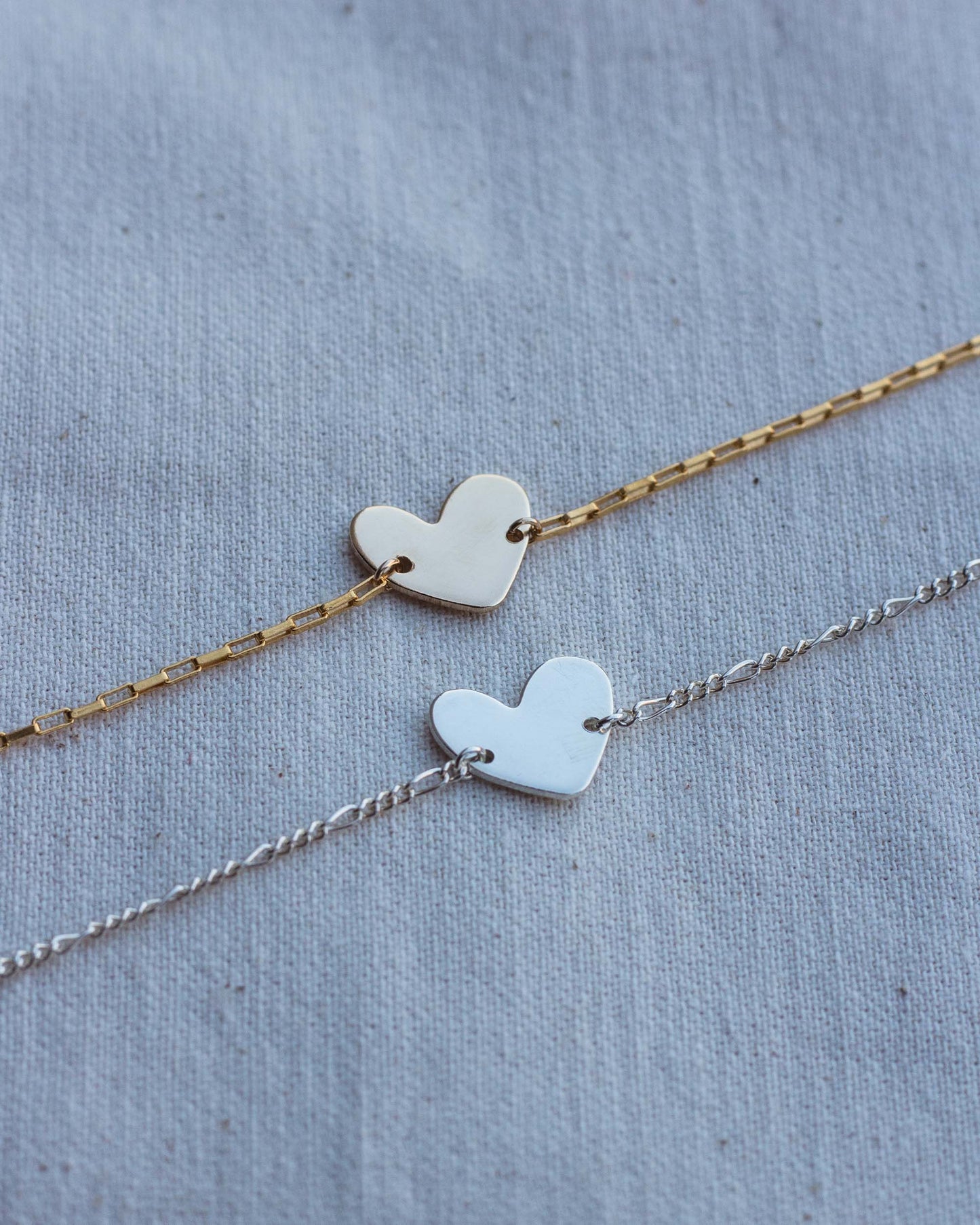 11x13mm Heart Blank with Two Middle Holes, B29