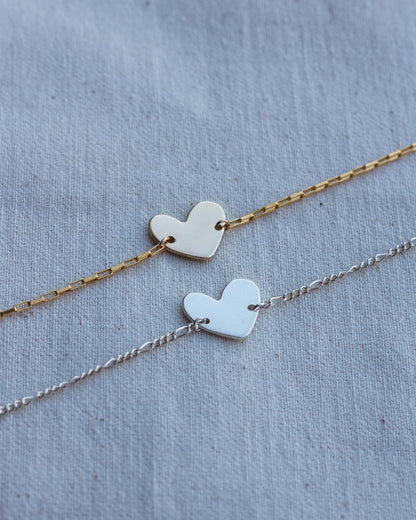 11x13mm Heart Blank with Two Middle Holes, B29