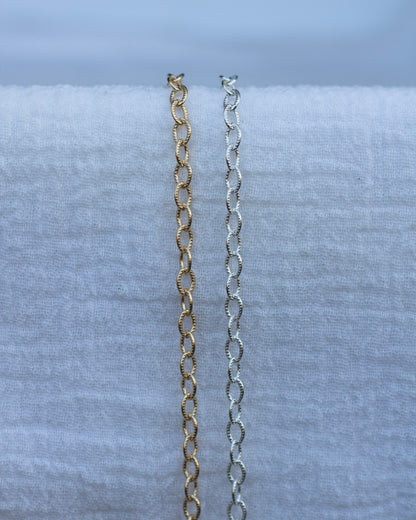 3.8mm Patterned Cable Chain, G44, S44