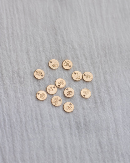 6.3mm Birth Flower Charm, CH05