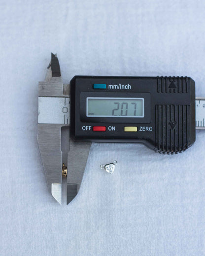 Tiny Bezel Heart CZ Connector, CN130