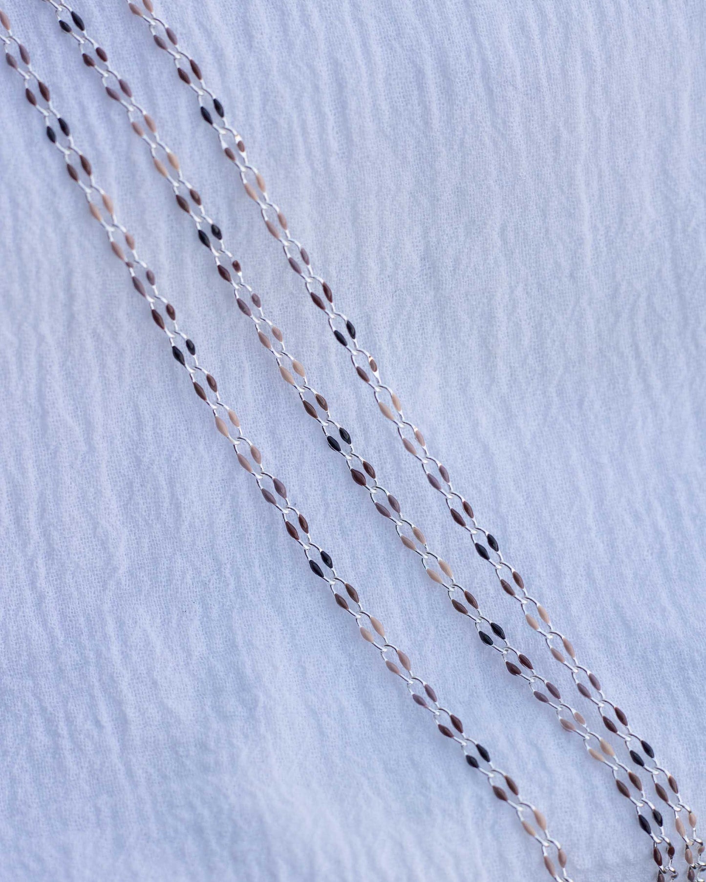 Neutrals Multi Color Enamel Chain, SP104